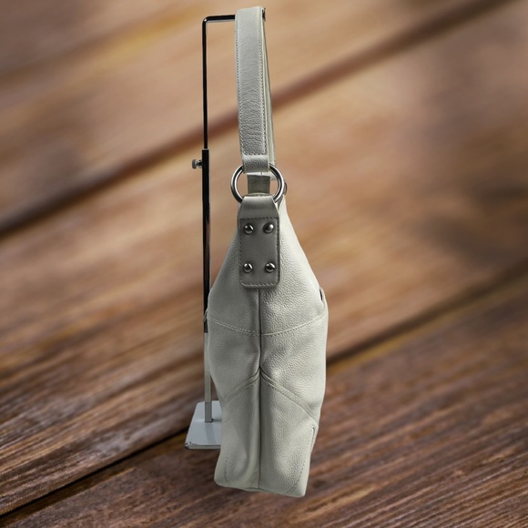 Sorial Leather White Hobo Bag - Picture 4 of 16